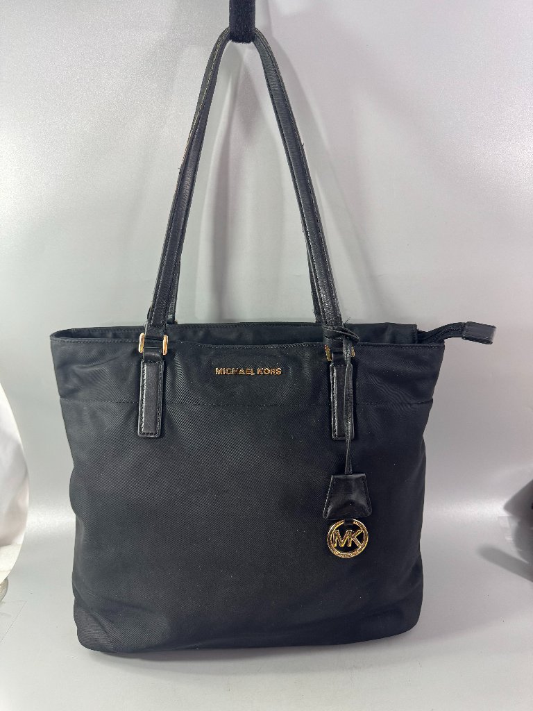 Michael Michael Kors Morgan Large Black Nylon Tote